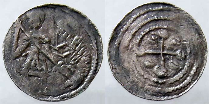 denar Bolesława III Krzywoustego
na awersie walczy ze smokiem
Słowa kluczowe: denar Bolesław Krzywousty