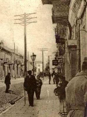 scenka uliczna z Płocka
1910r.
Słowa kluczowe: Płock ulica 1910r.