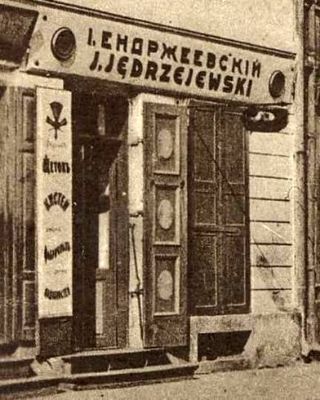 sklep Jędrzejewskiego w Płocku
1910r.
Słowa kluczowe: sklep Jędrzejewskiego 1910r.