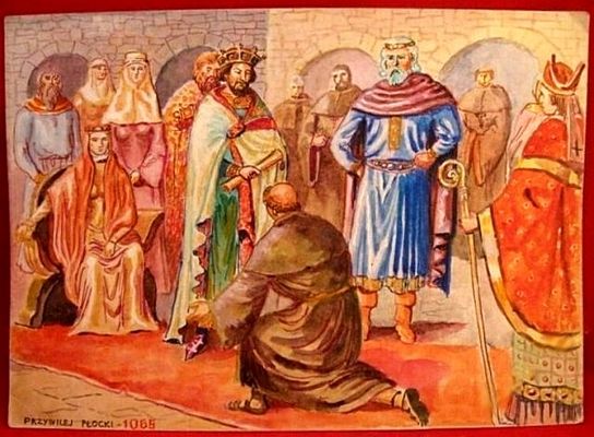 Przywilej Płocki 1065r.
mal. Mirosław Kozal (1926-1995)
Słowa kluczowe: obraz Przywilej Płocki 1065r. Mirosław Kozal