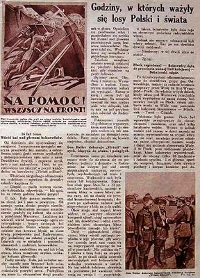 wspomnienia obrońcy Płocka z 1920r. 
w artykule prasowym z 1936r.
Słowa kluczowe: wspomnienia obrońcy Płocka z 1920r. artykuł 1936r.