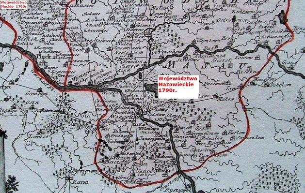 Województwo Płockie i Mazowieckie w 1790r.
"Der Koniglischen Republik Polen" - 
Woiwodschaft Plotzk und Masau Gross Polens nordlicher Theil, Nro. 41 1790r 
Autor: Franz Johan Reilly - 1766-1820, wiedeński publicysta, geograf, księgarz, antykwariusz i wydawca. W latach 1789 - 1806 wydał ponad 830 róznych map. 
MAPA MAZOWSZA, MIEDZIORYT
Słowa kluczowe: mapa 1790r.