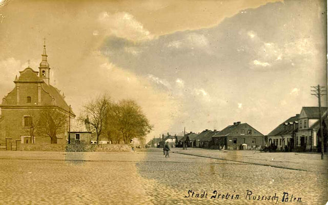 rynek, kościół, domy
Drobin 1915r.
Słowa kluczowe: rynek, kościół, domy Drobin 1915r.