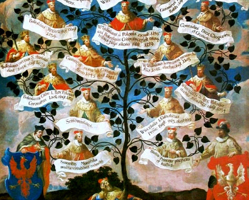 Bolesław Krzywousty i Władysław Herman 
Piastowskie drzewo genealogiczne w katedrze Św. Krzyża w Opolu
- z serii poszukiwanie portretów płockich władców
Słowa kluczowe: Herman i Krzywousty 