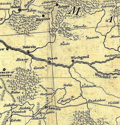 mapa Niemiec w skali 1:1250000
Luis Delarochette (1731-1802)
opublikowana w 1782r.
Słowa kluczowe: mapa 1782r.