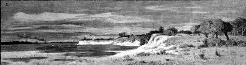 brzeg Wisły w Wyszogrodzie
rycina sprzed I Wojny Światowej
