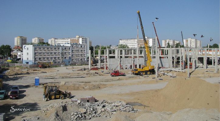 Budowa Galerii Mosty
Zdjęcie wykonane z biurowca PKS.
Słowa kluczowe: Mosy budowa