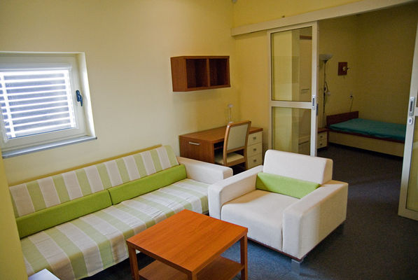 Amfiteatr od kuchni
Jeden z apartamentów płockiego amfiteatru
