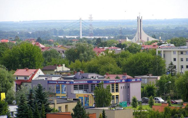 Nowy most i Kościół na Cholerce
