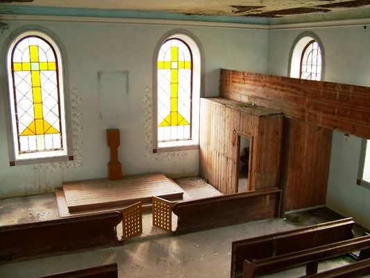 Kościół w Wiączeminie Nowym- wnętrze
