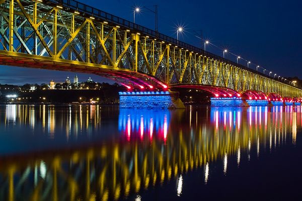 Płockie iluminacje
Klasyka gatunku. 
Słowa kluczowe: most iluminacja noc wisła