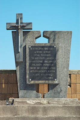 19 stycznia
Pomnik obecnie nie jest dostępny. Znajduje sie na prywatnej posesji przy ul. Sienkiewicza (koło liceum plastycznego).
Słowa kluczowe: pomnik wojna