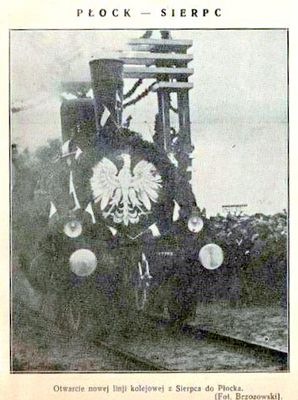 otwarcie linii kolejowej Płock - Sierpc
1934r.
Słowa kluczowe: otwarcie linii kolejowej Płock - Sierpc 1934r.