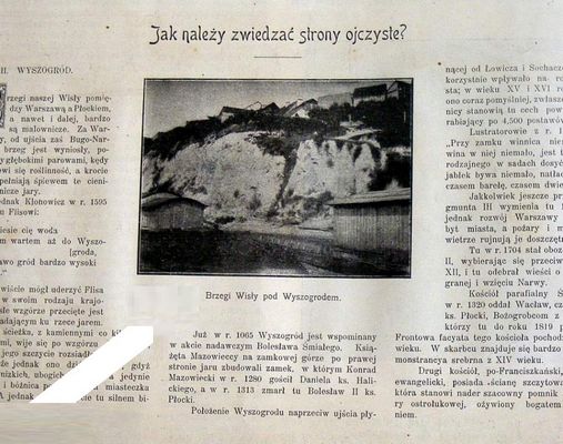 artykuł o Wyszogrodzie
1898r.
Słowa kluczowe: artykuł Wyszogród 1898r.