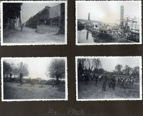 wrzesień 1939r. w Płocku 
zdjęcia zrobione przez żołnierzy Wehrmachtu 
Słowa kluczowe: wrzesień 1939 wojna Płock