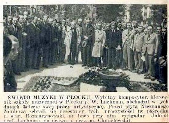 35 rocznica pracy artystycznej W. Lachmana
1934r.
Słowa kluczowe: 35 rocznica pracy artystycznej W. Lachmana 1934r.