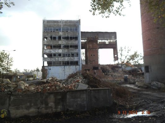 wyburzanie kotłowni Cotexu
