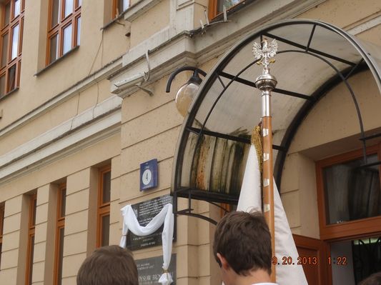 Jagiellonka - odsłonięcie tablicy pamiątkowej z okazji 100 lecie budynku szkoły
20 września 2013 
